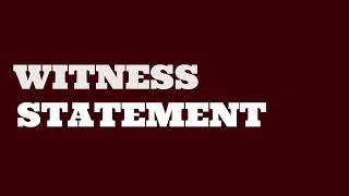 Witness statement előzetes
